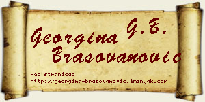 Georgina Brašovanović vizit kartica